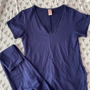Smash & Tess Cozy Sunday Romper in brilliant blue (S)